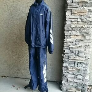 Adidas Men's Navy Blue Track Jacket